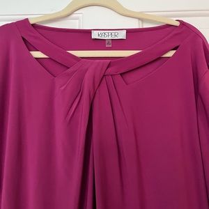 Kasper magenta dress top. Brand new with tags never worn.